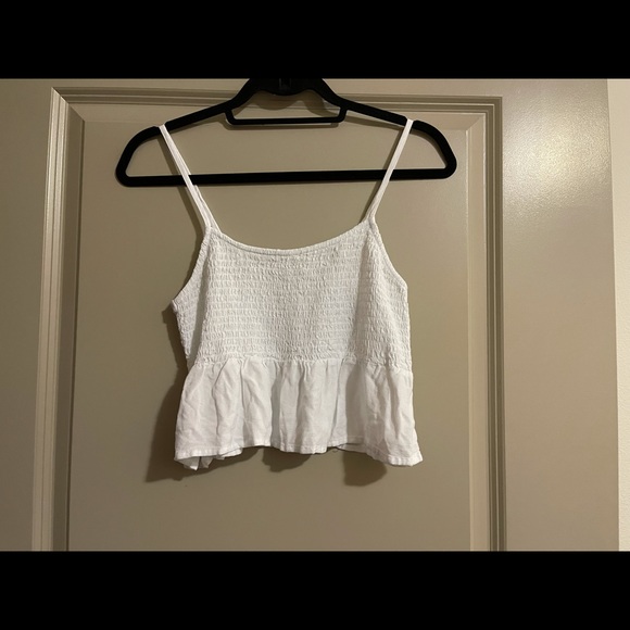 LA HEARTS | PacSun Cute Smocked Crop Top Tank Shirt Beachy Summer Size Small EUC - Picture 6 of 15